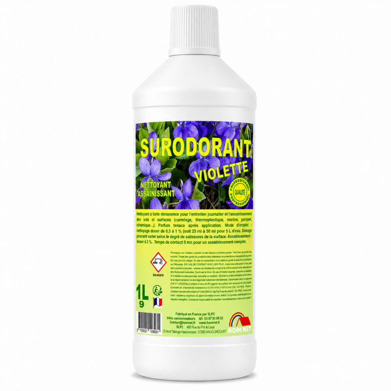 DETERGENT SURODORANT VIOLETTE
