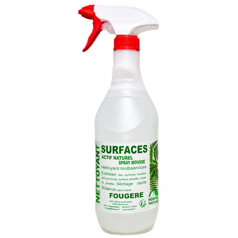 NETTOYANT SURFACES NATUREL SPRAY MOUSSE