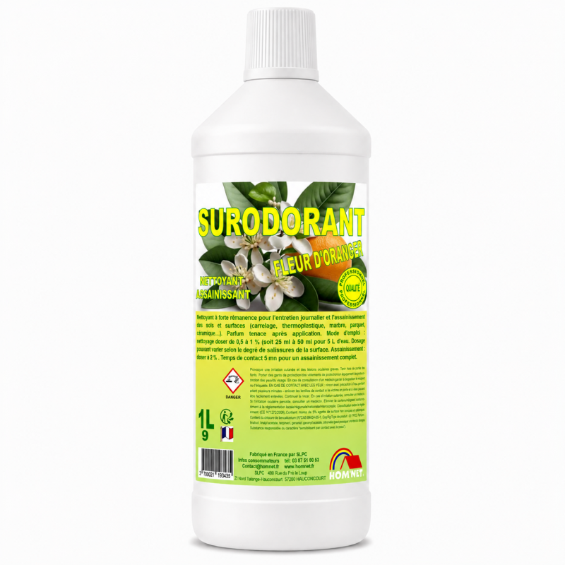 DETERGENT SURODORANT FLEUR D'ORANGER