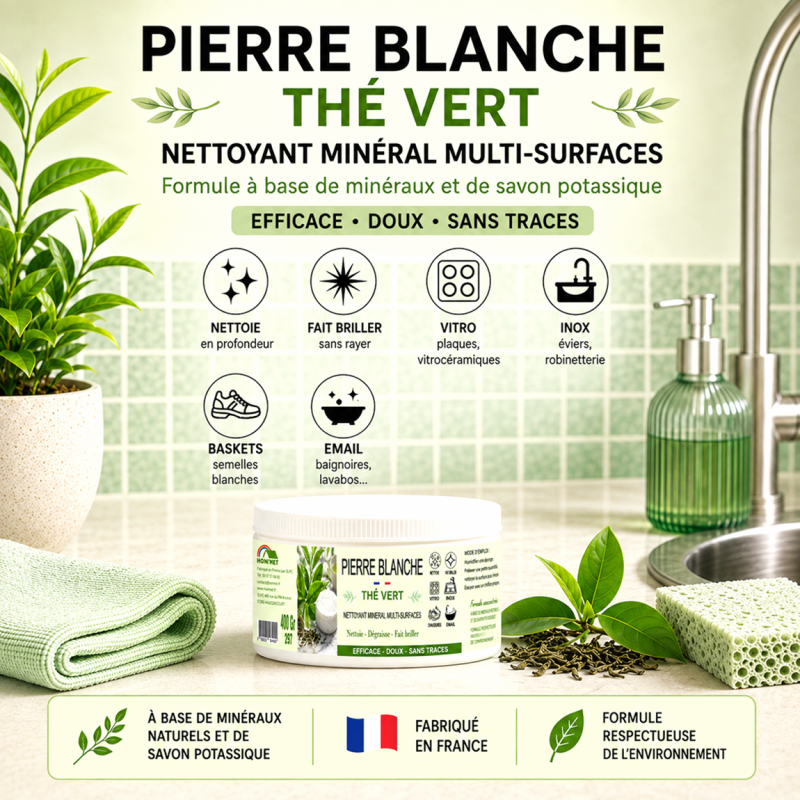 PIERRE BLANCHE - NETTOYANT MINERAL THE VERT