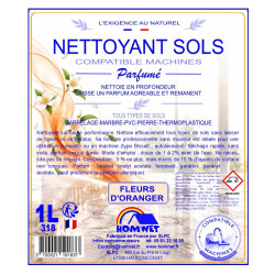NETTOYANT SOL COMPATIBLE MACHINES FLEURS D'ORANGER