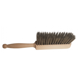 BALAYETTE SOIE GRISE BOIS BRUT