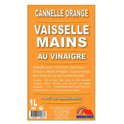 VAISSELLE MAINS CANNELLE ORANGE