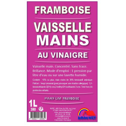 VAISSELLE MAINS FRAMBOISE