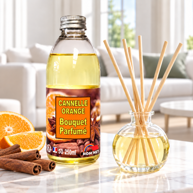 BOUQUET PARFUME CANNELLE ORANGE RECHARGE