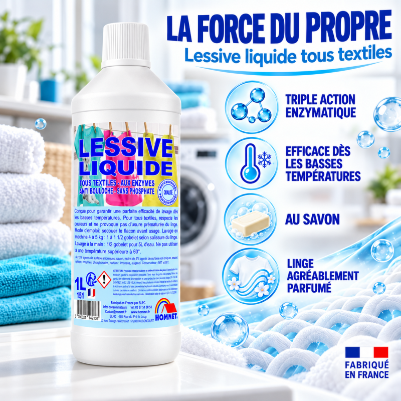 LESSIVE LIQUIDE TOUT TEXTILE