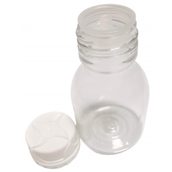 FLACON 60 ML + BOUCHON BLANC
