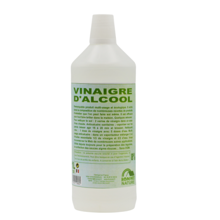vinaigre d'alcool 8% 1l