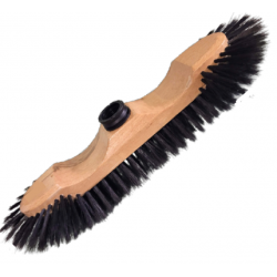 BALAI 1/2 DEMI TETE BOIS VERNI SOIE NOIRE