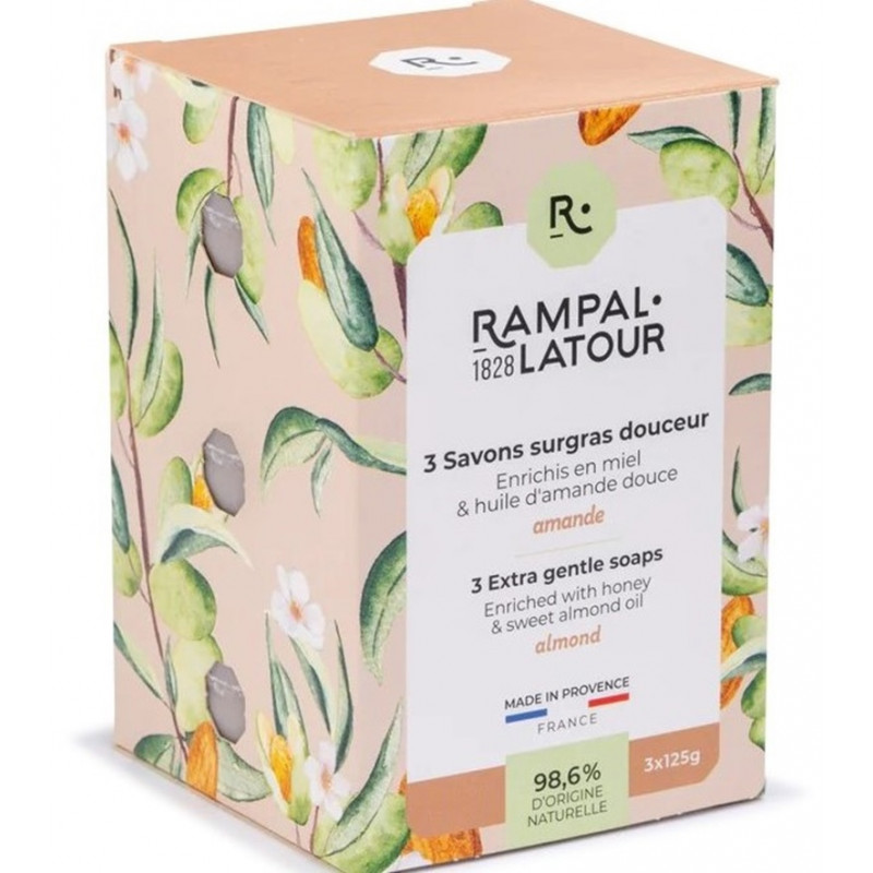 SAVONS RONDS  3 x 125 gr COFFRET