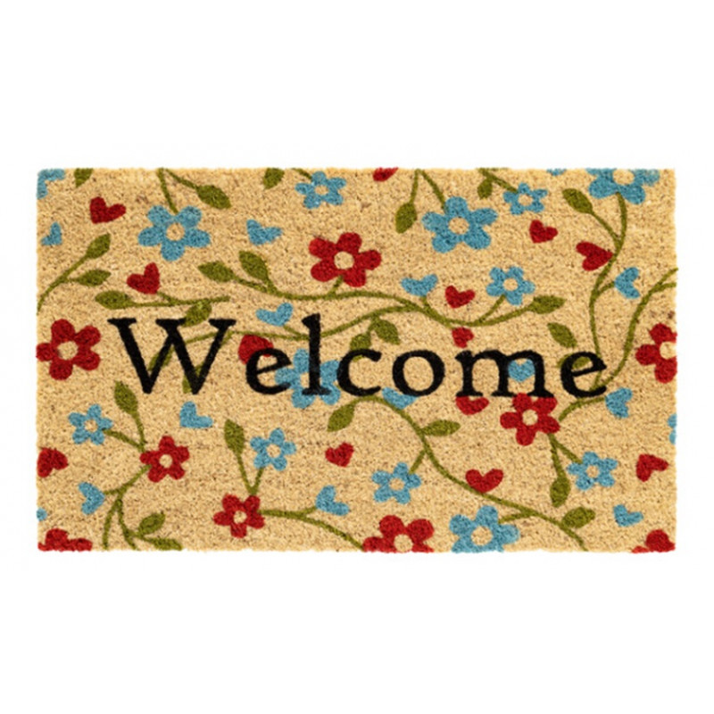 TAPIS COCO DECO FLEURS 45X75