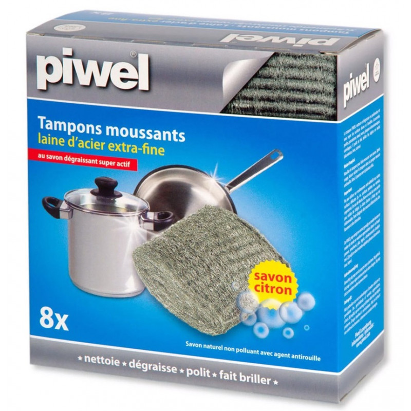 TAMPON MOUSSANT LAINE D'ACIER