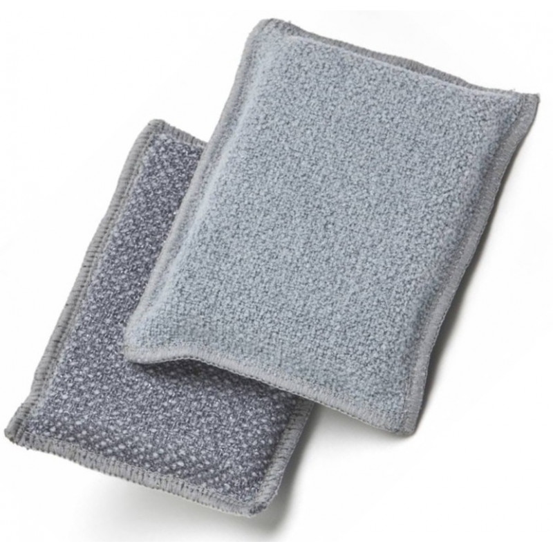 EPONGE MICROFIBRE DOUBLE FONCTIONS