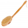 BROSSE DE BAIN BOIS DE HETRE CUIR