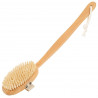 BROSSE DE BAIN BOIS MANCHE COURBE