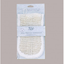GANT DE MASSAGE SISAL ET TISSUS EPONGE