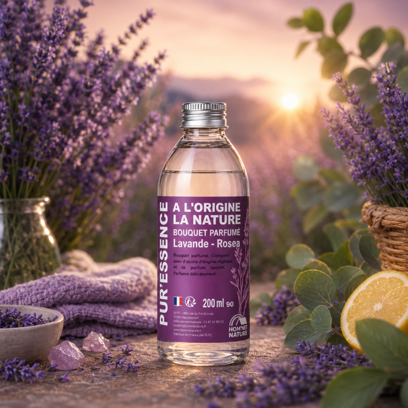 BOUQUET PARFUM NATUREL PUR'ESSENCE LAVANDE ROSEA
